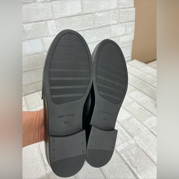 Marc Fisher Black Chain Loafers - Picture 3 of 4